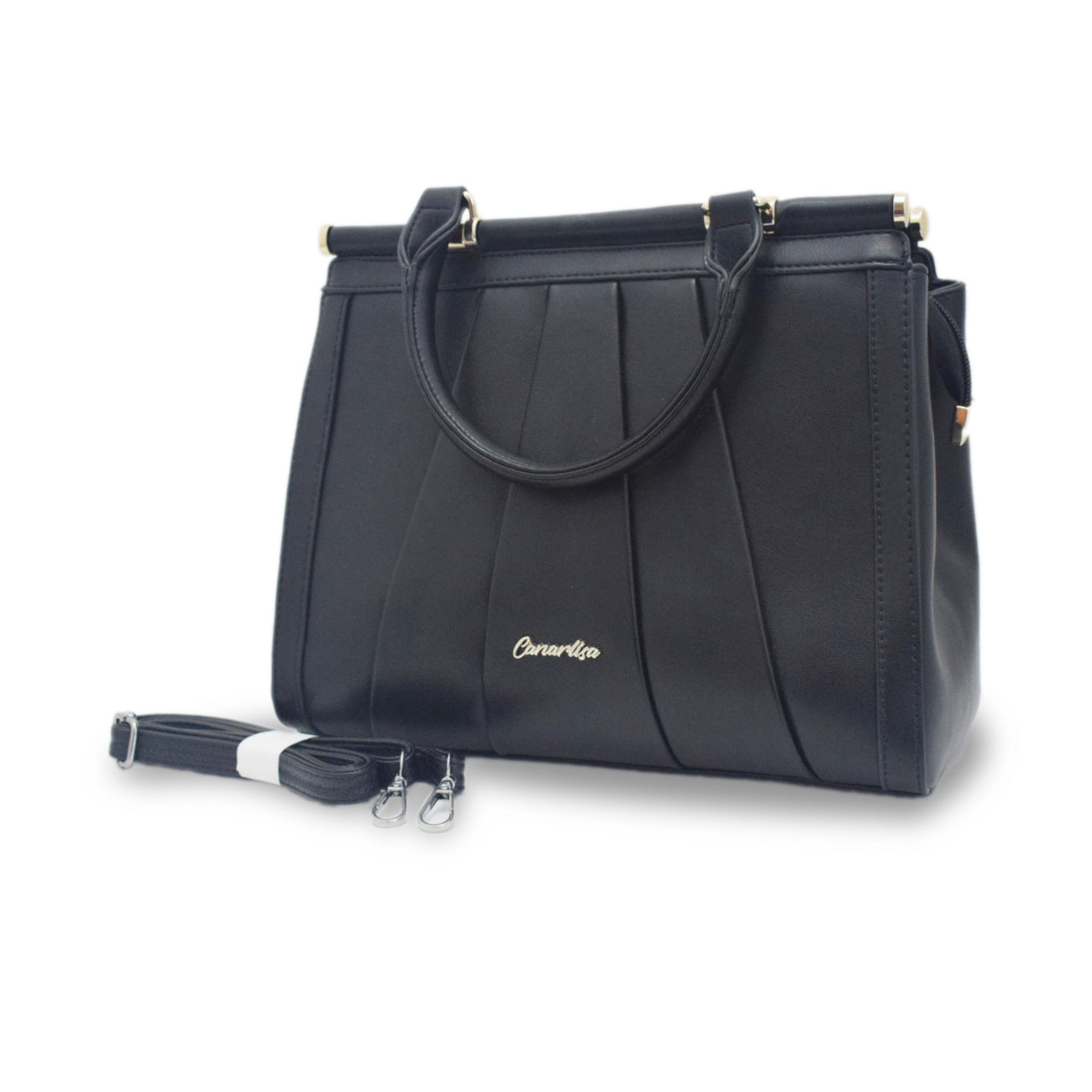 CANARLISA LADIES HANDBAG - BLACK