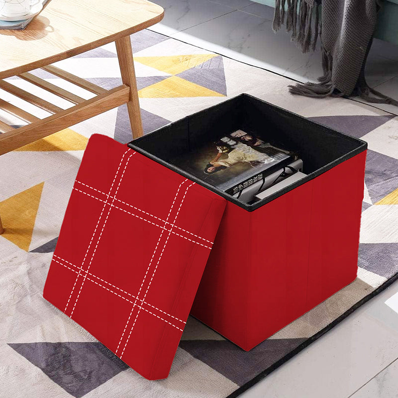 NSN6066 RED OTTOMAN BOX