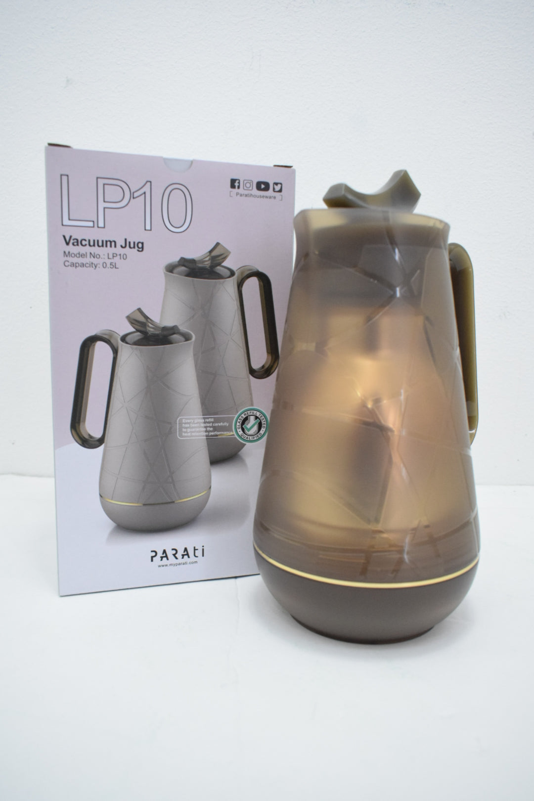 NB4958E BROWN 0.5LTR VACUUM JUG LP10