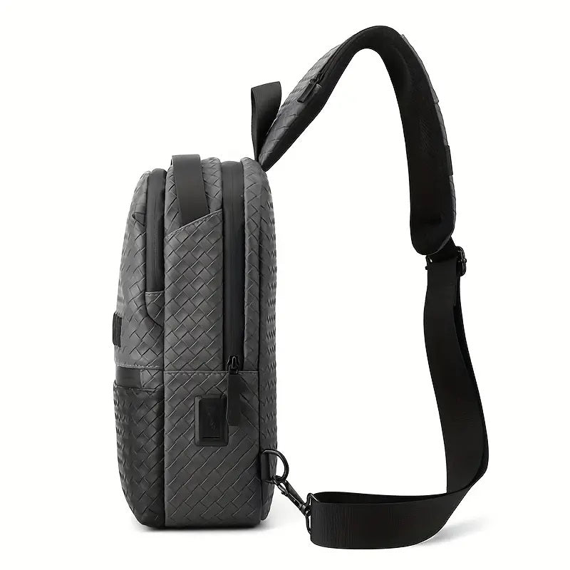 Fashion Casual Lightweight Men's Chest Bag, Outdoor Travel Waterproof Shoulder Bag