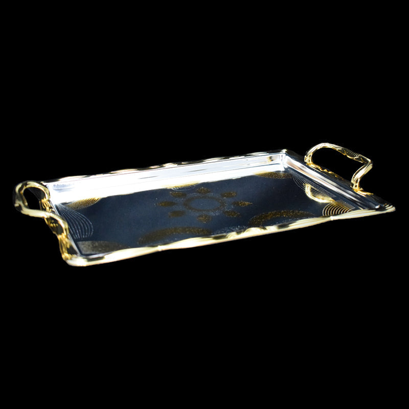 GOLD SILVER TRAY MEDIUM/4944