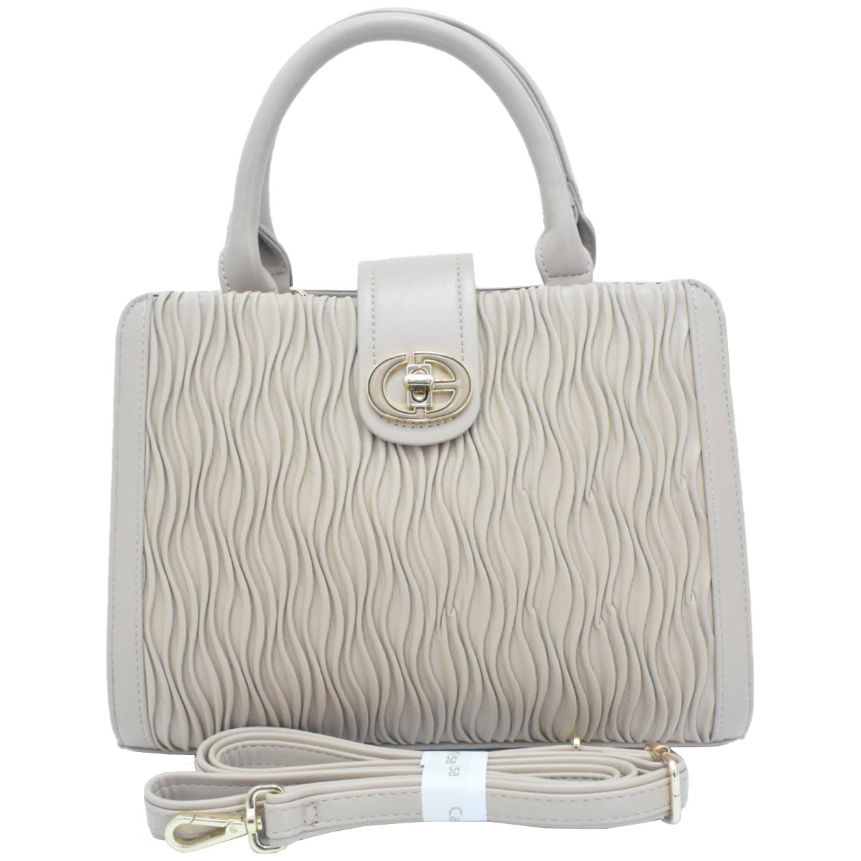CANARLISA - LADIES HANDBAG - KHAKI A.CRG-ST0065