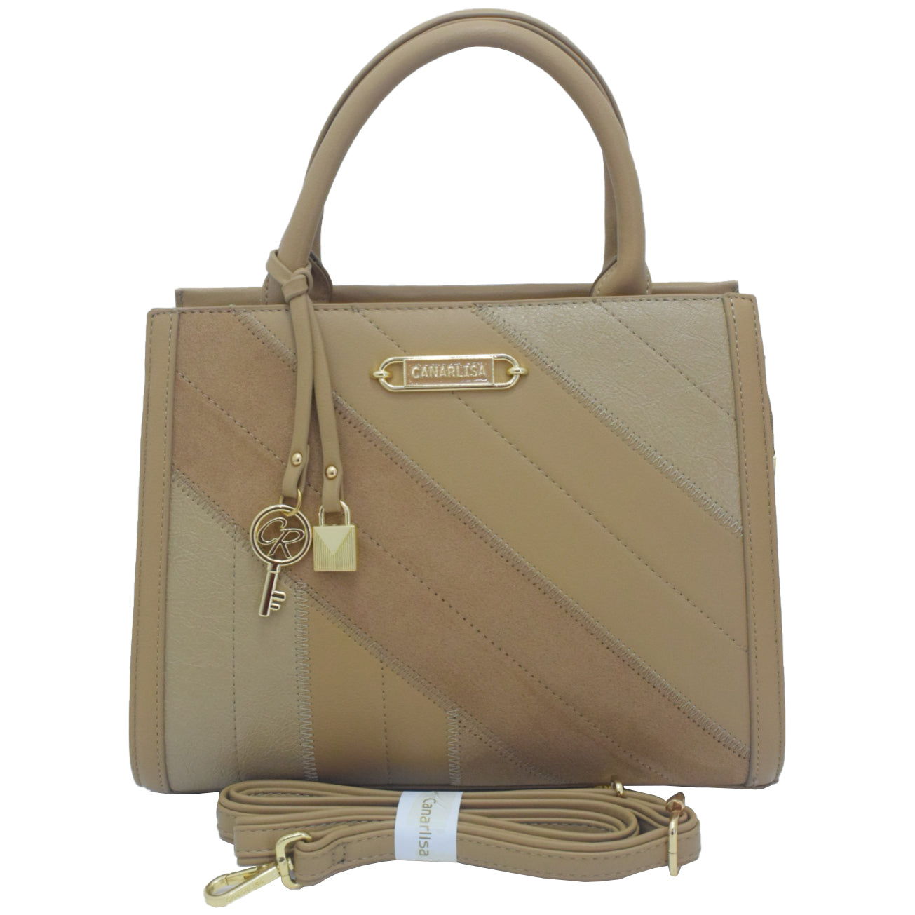 CANARLISA - LADIES HANDBAG - KHAKI A.CRG-KP-8658