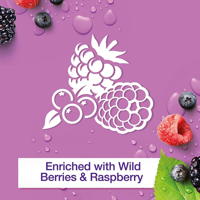 JOHNSONS B/WASH RASBERRY 400ML