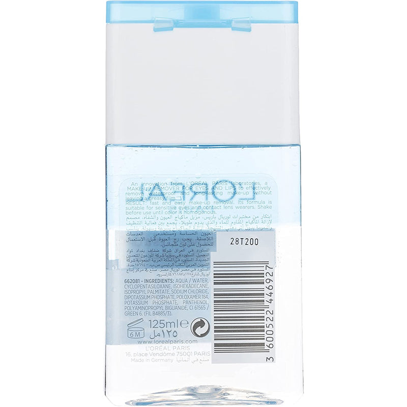 LOREAL MAKE UP REMOVER EYES & LIPS 125ML