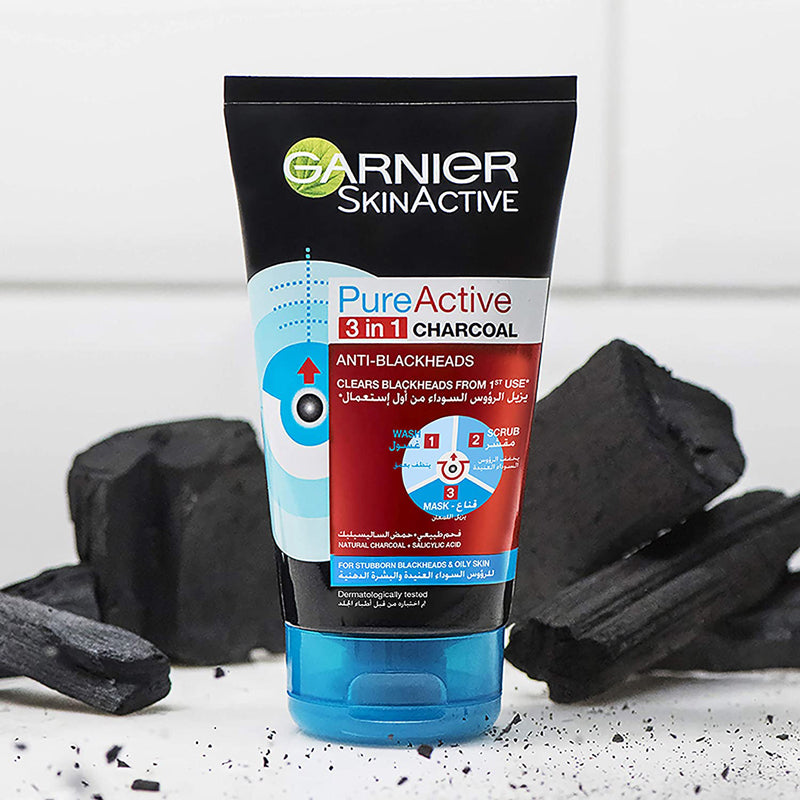 GARNIER SKIN ACTIVE 3IN1 CHARCOAL 150ML