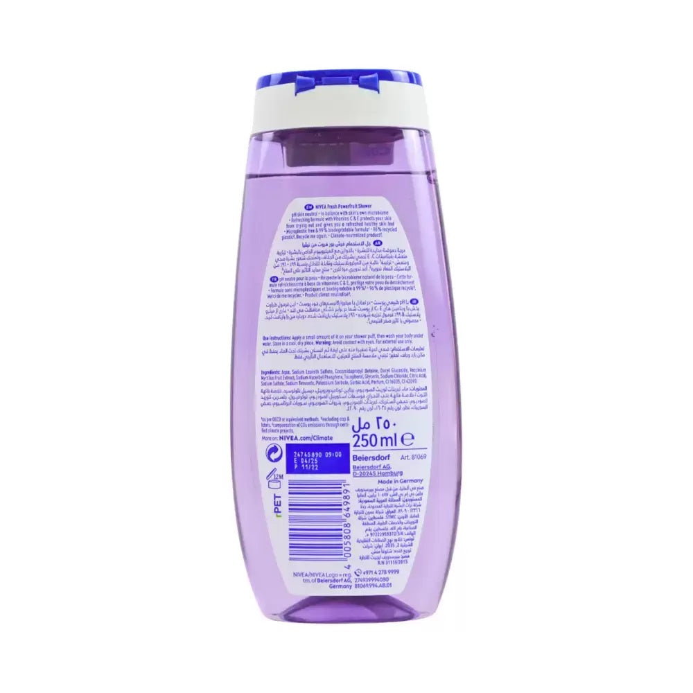 NIVEA S/GEL POWERFRUIT 250ML