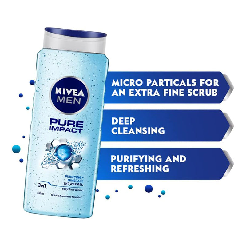 NIVEA S/GEL PURE IMPACT 250ML