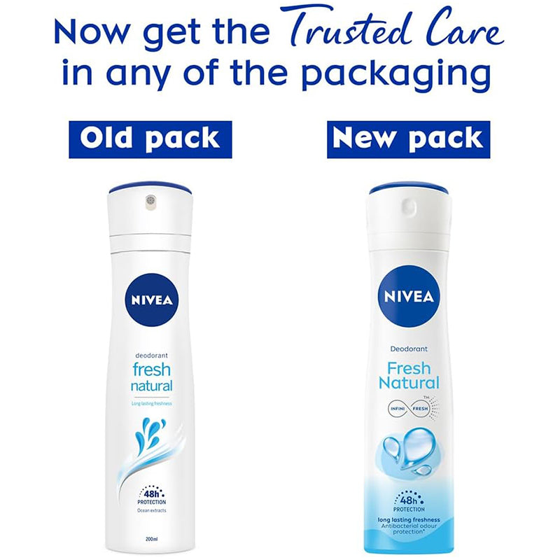 NIVEA B/SPRAY FRESH NATURAL 150ML