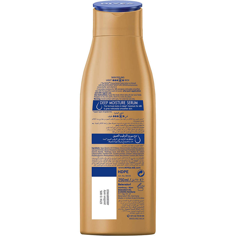 NIVEA B/L COCOA BUTTER 250ML