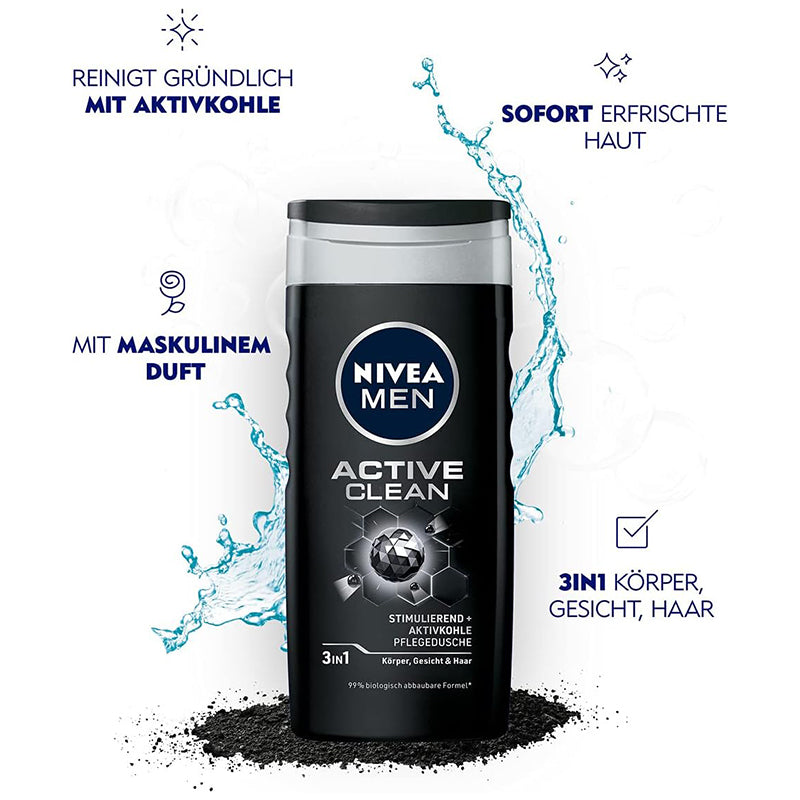 NIVEA S/GEL ACTIVE CLEAN 250ML