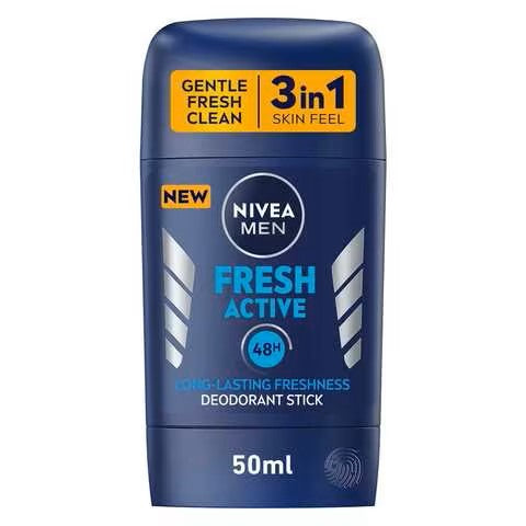 Nivea Men Fresh Active Deodorant Stick Clear 50ml