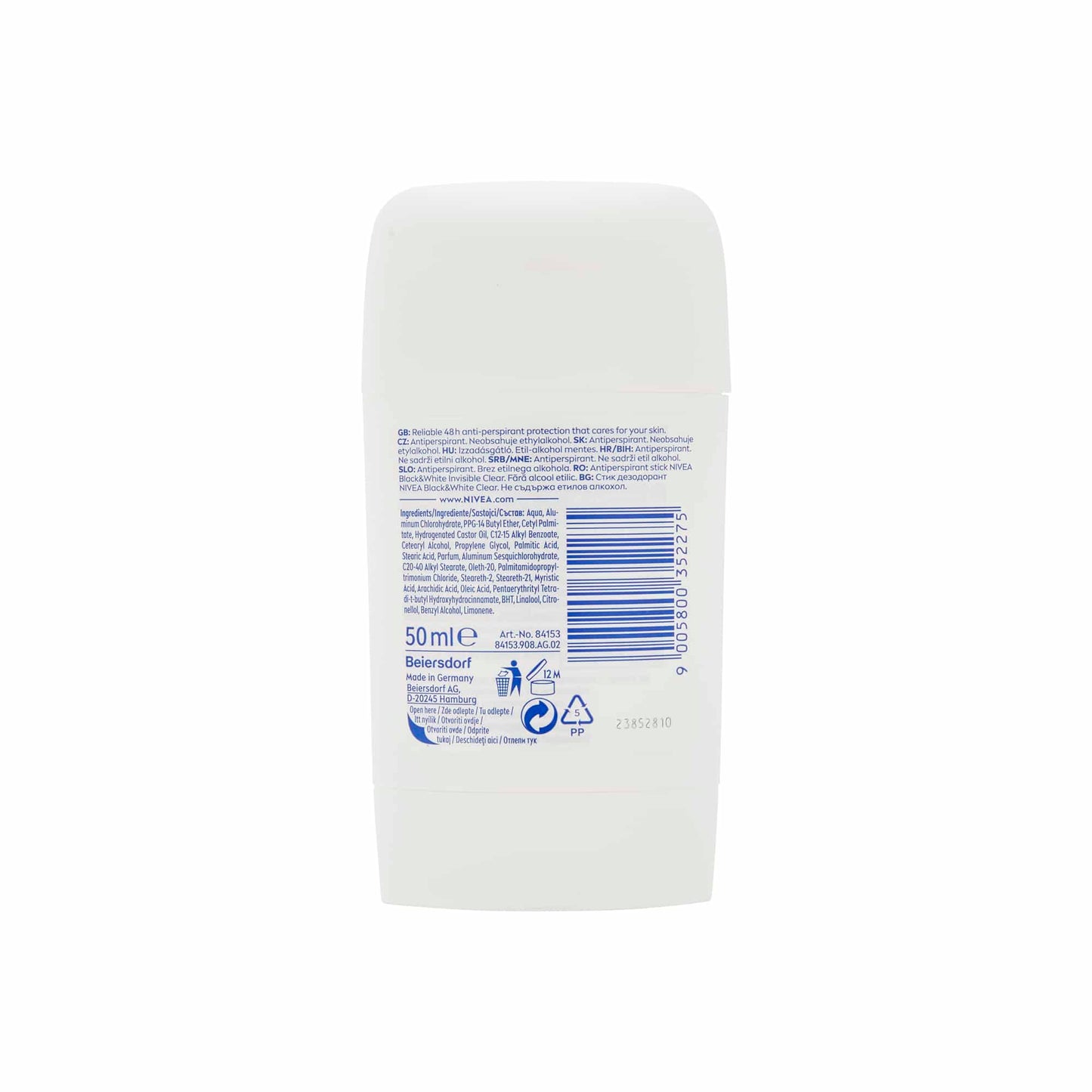 NIVEA DEO STICK BLACK&WHITE 50ML