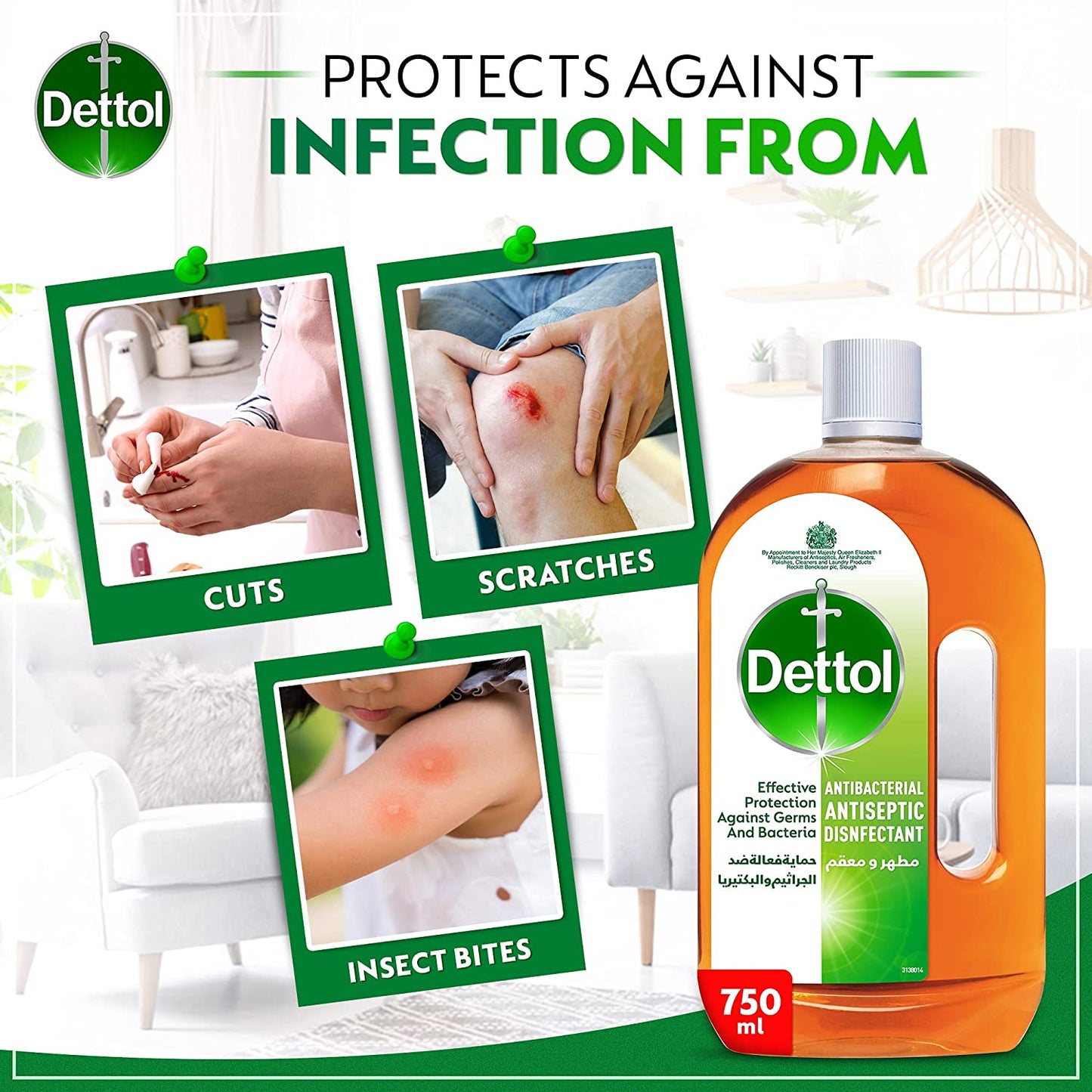 DETTOL ANTICEPTIC 750ML