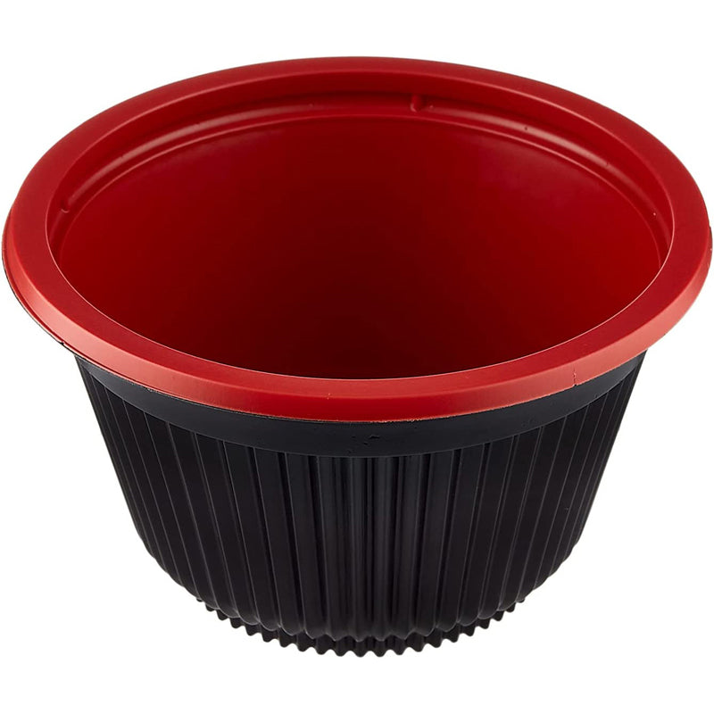 HOTPACK RED/BLACK CONTAINER 5PCS
