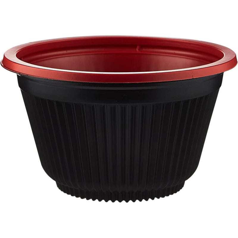 HOTPACK RED/BLACK CONTAINER 5PCS