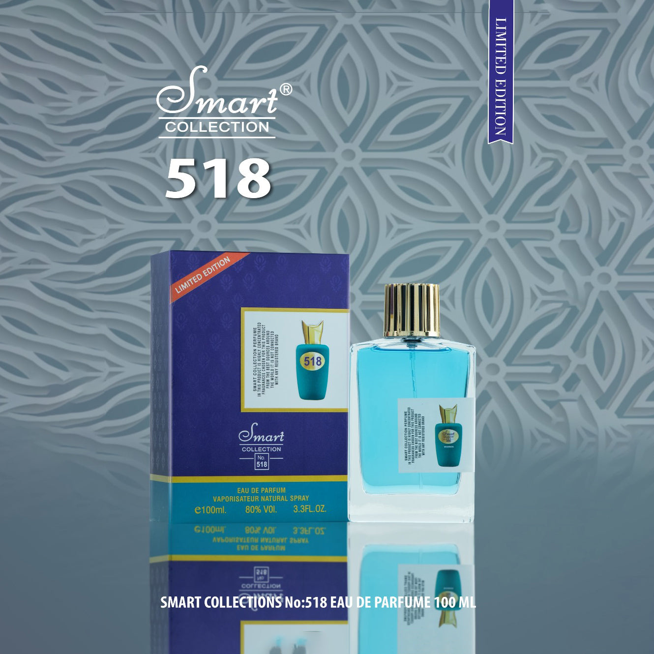 Smart Collection Perfume No. 518 For Women, 100 Ml, Eau De Parfum