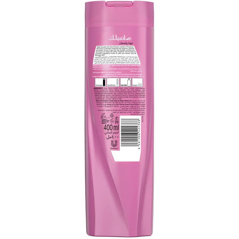 SUNSILK SHAM STRENGTH & SHINE 400ML