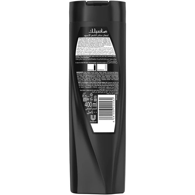SUNSILK SHAM BLACK SHINE 400ML
