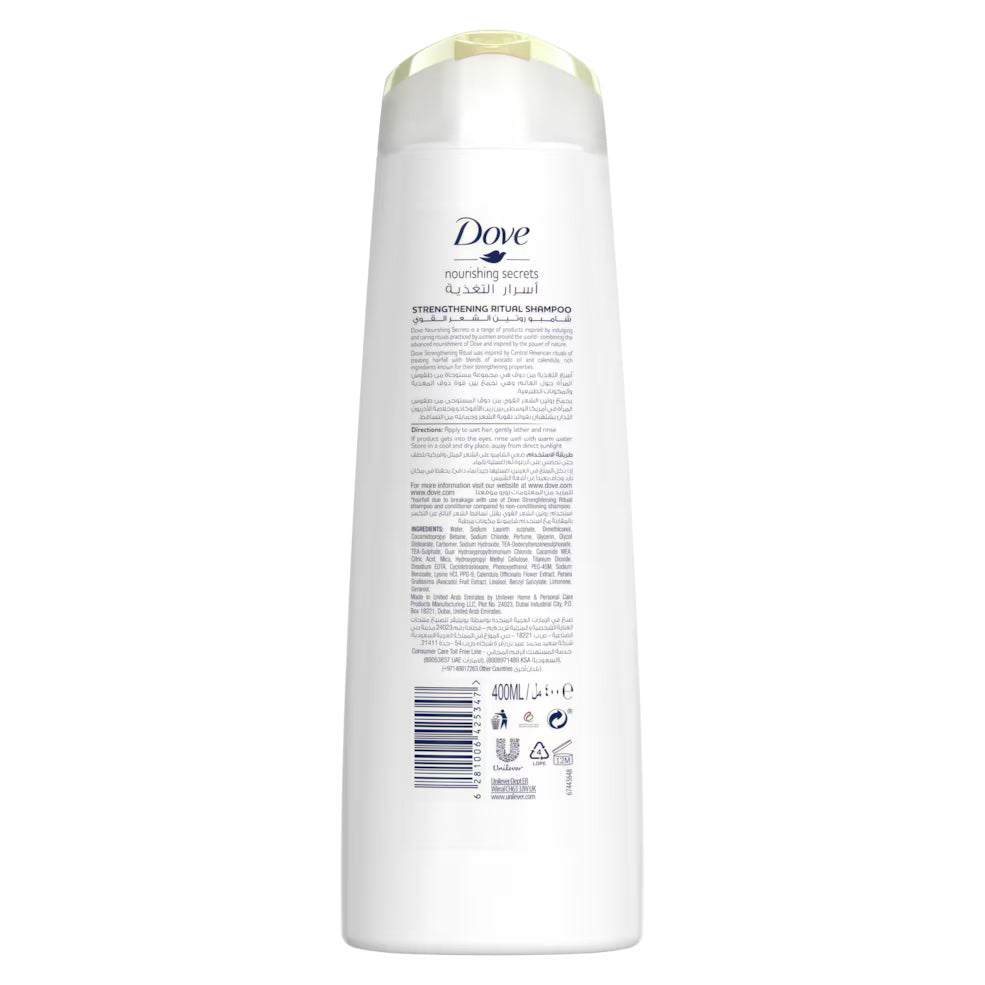 DOVE SHAM STRENGTHENING 400ML