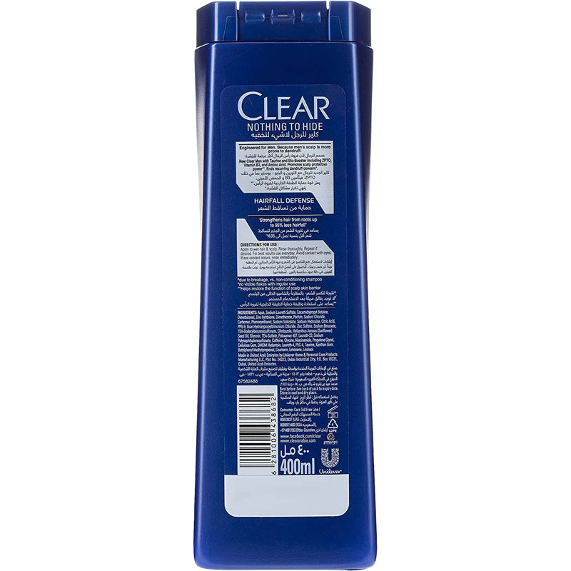 CLEAR SHMP HAIRFALL DEFENCE 400ML