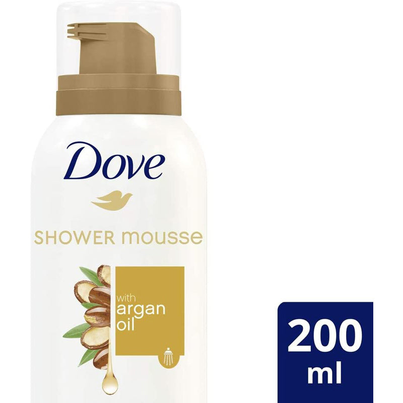 DOVE SHOWER MOUSSE ARGAN OIL 200ML