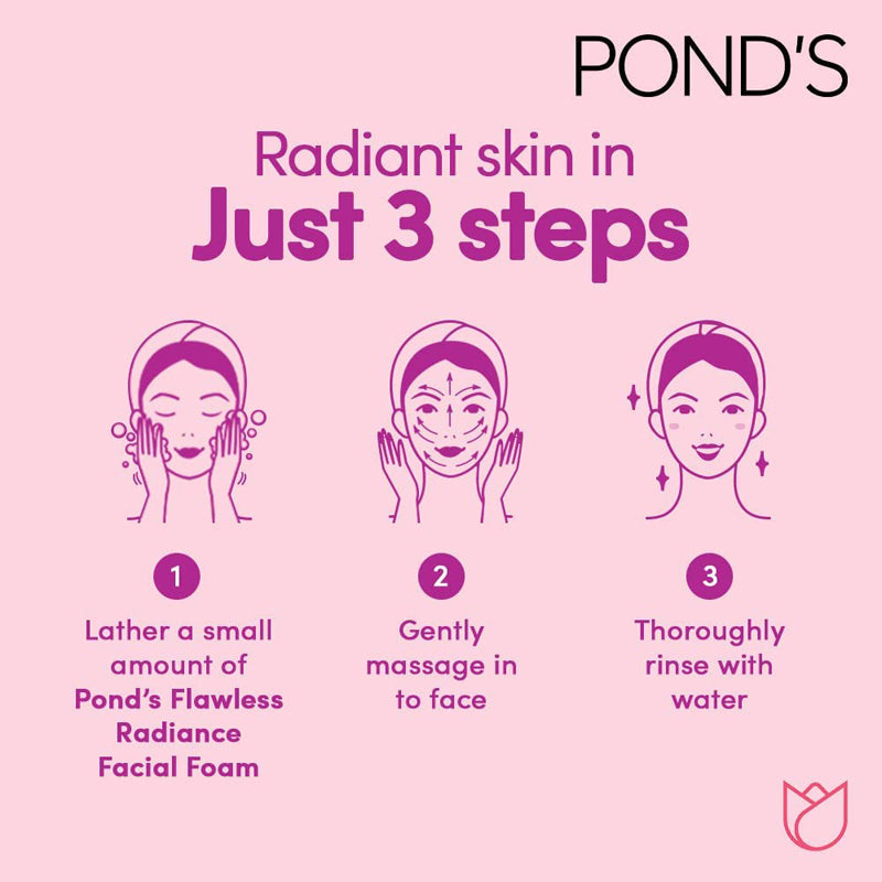 PONDS FLAWLESS WHITE FACIAL FOAM