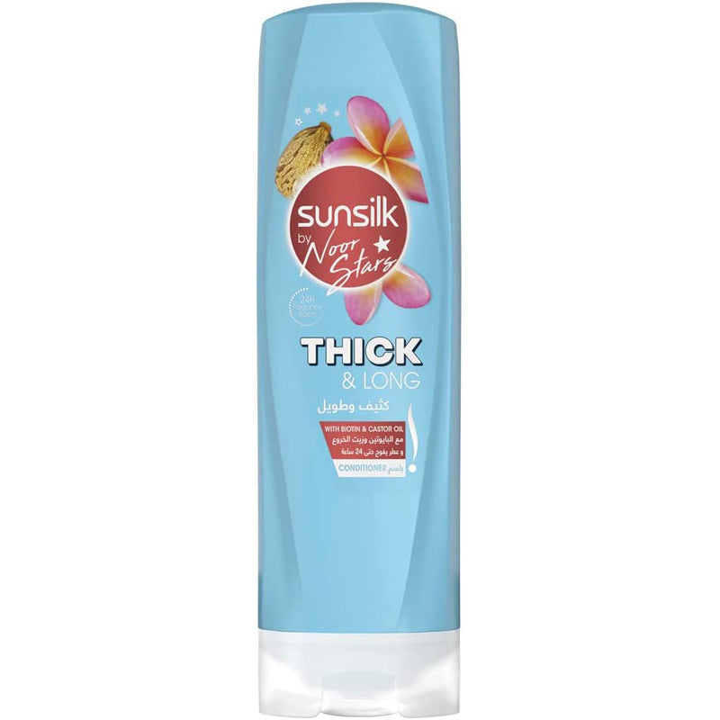 SUNSILK COND THICK & LONG 350ML