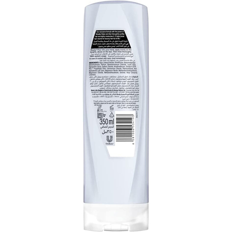 SUNSILK COND MICELLAR VOLUME 350ML
