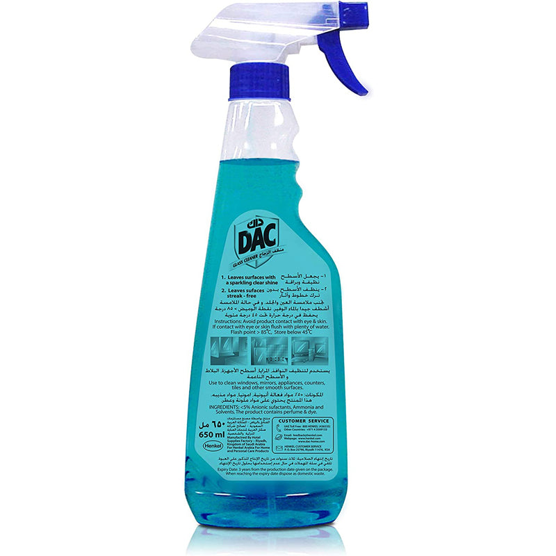 DAC GLASS CLEANER 650ML