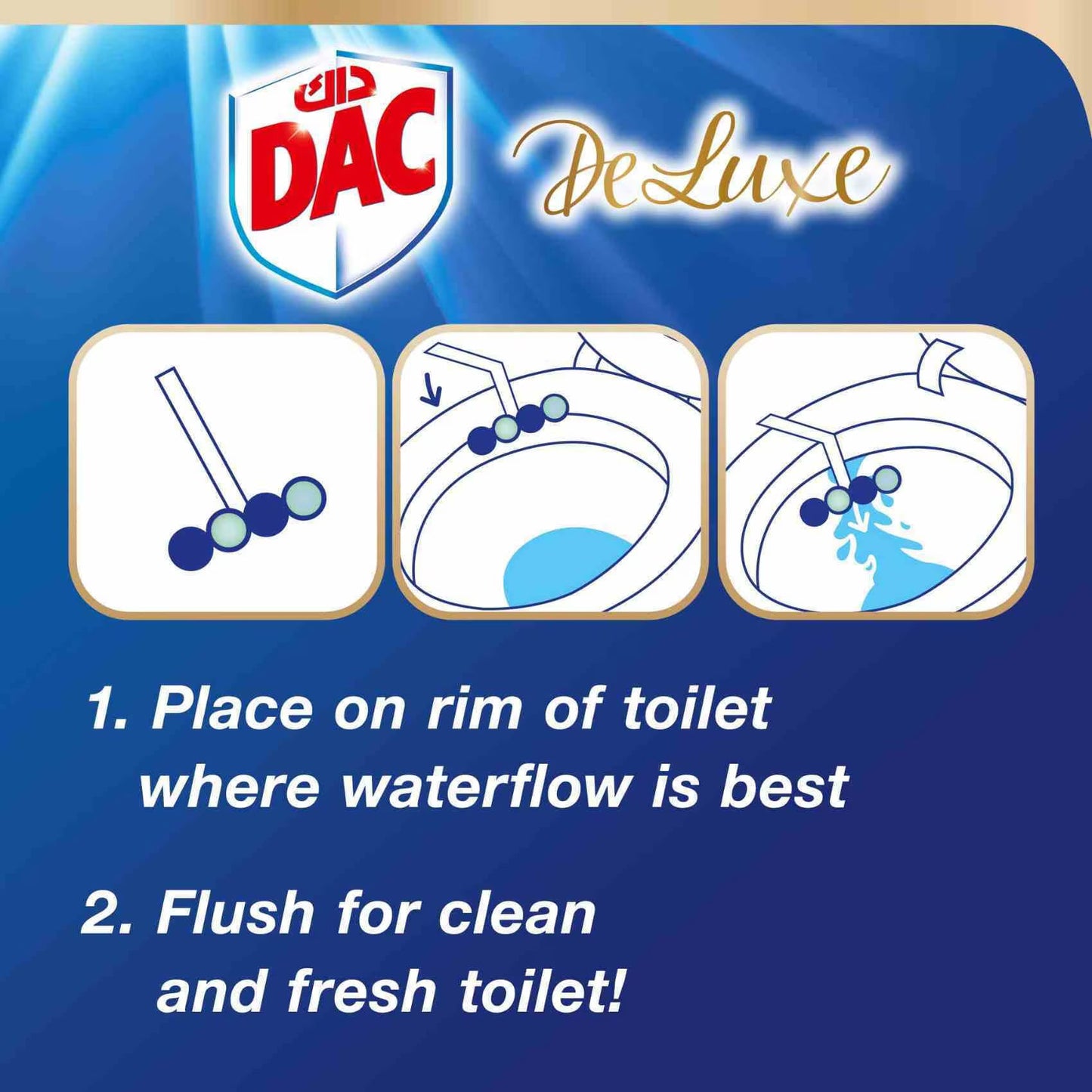 DAC TOILET RIM BLOCK LOVELY JASMINE 50GM