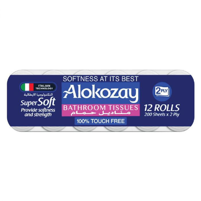 ALOKOZAY BATHROOM TISSUE 12X200X2PLY