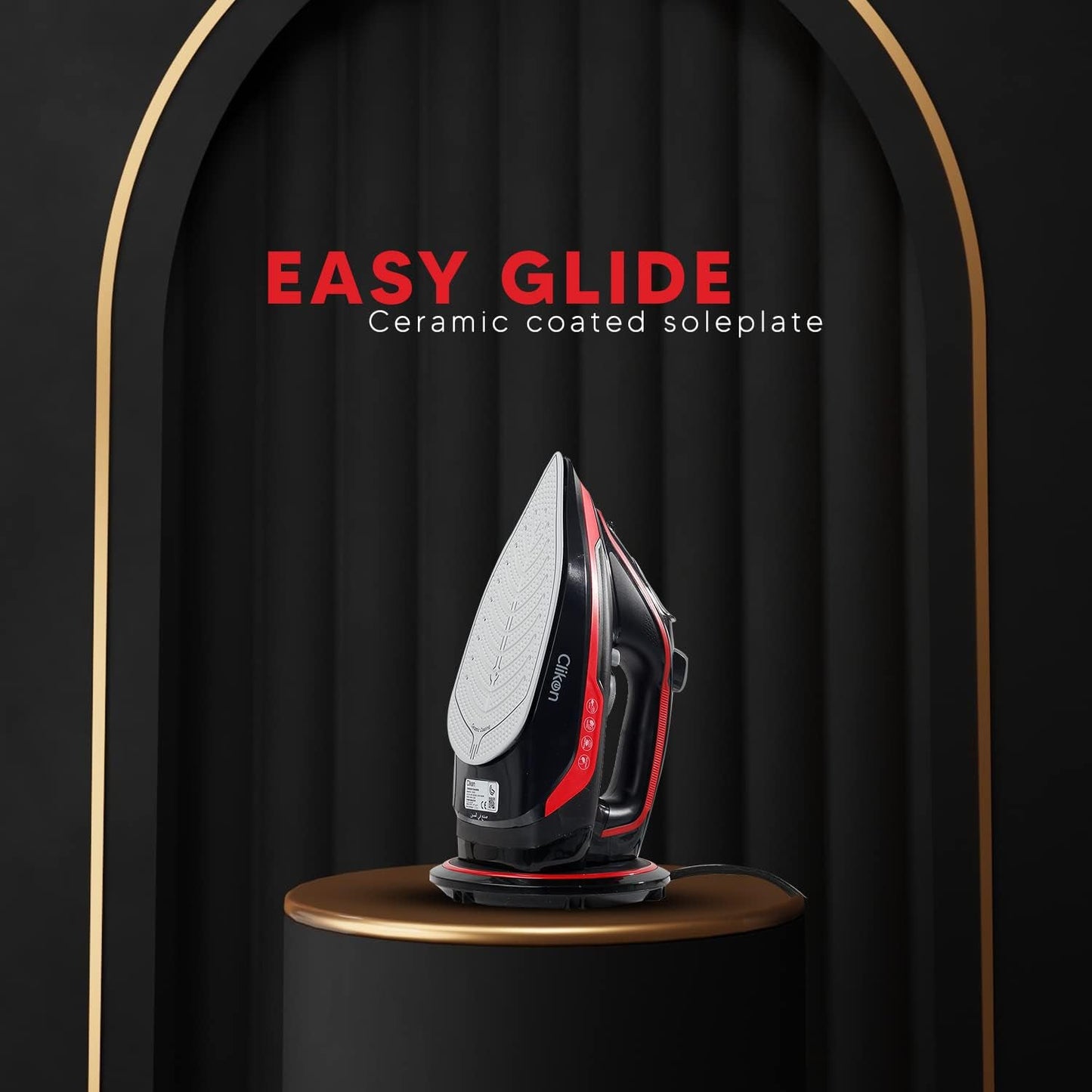 CLICK-ON CORDLESS STEAM IRON