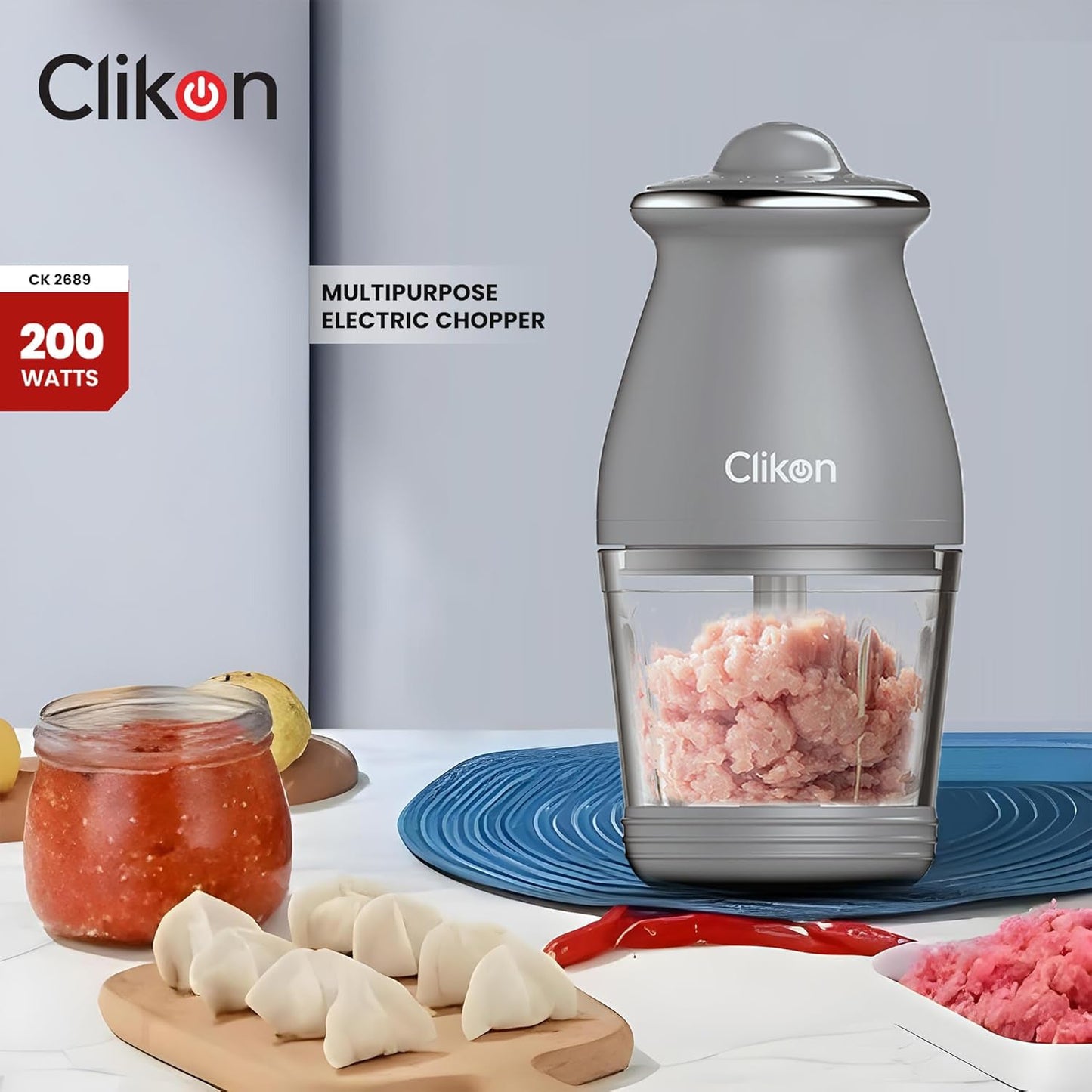 CLICK-ON ELECTRIC GLASS CHOPPER