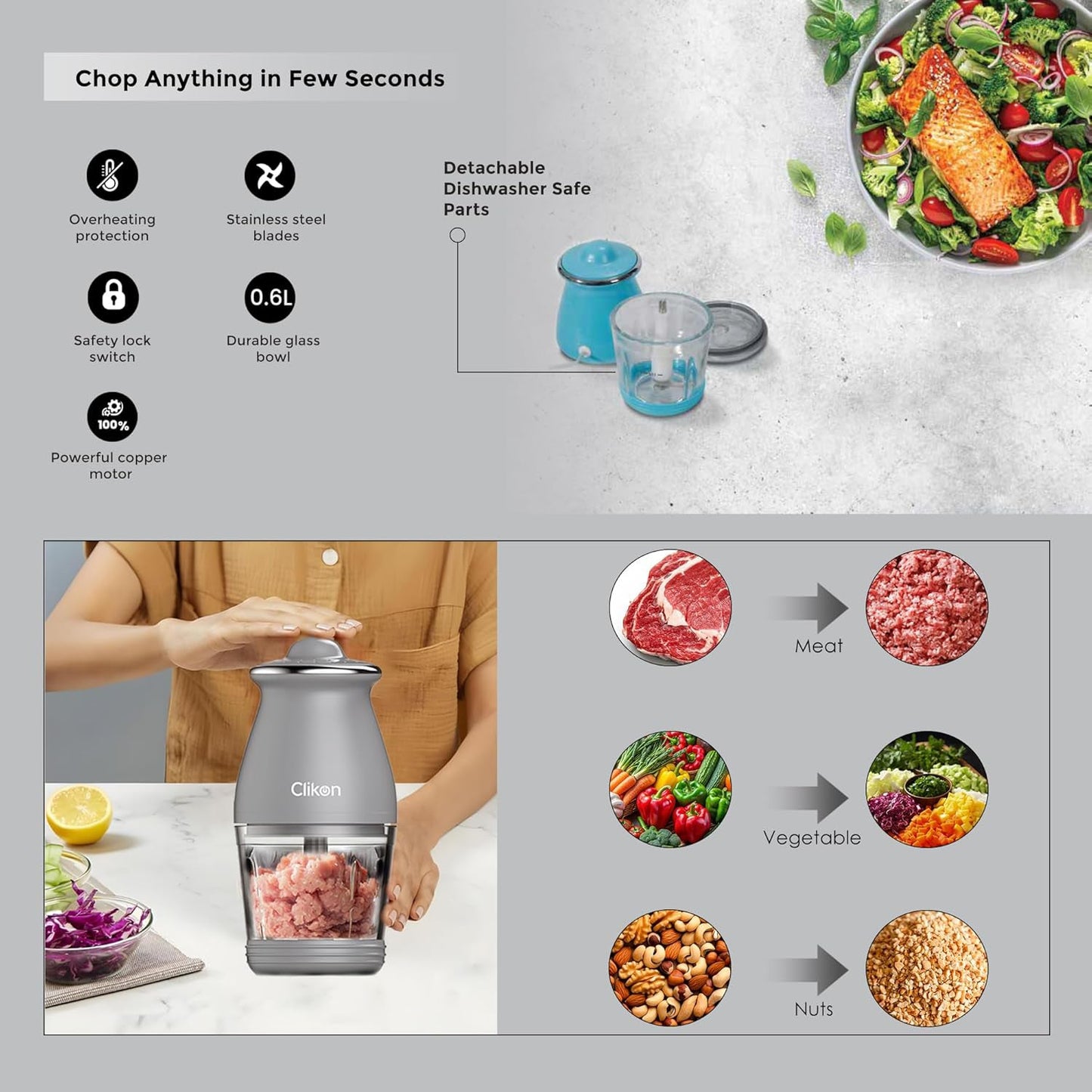 CLICK-ON ELECTRIC GLASS CHOPPER