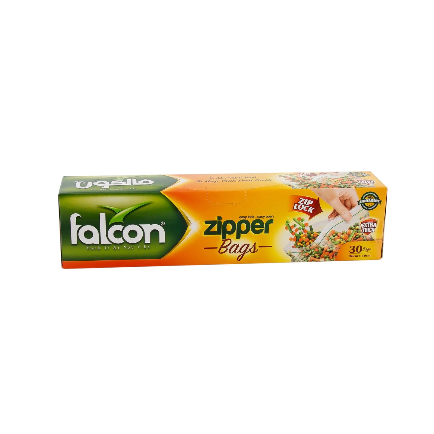 FALCON ZIPPER BAG 30CMX40CM