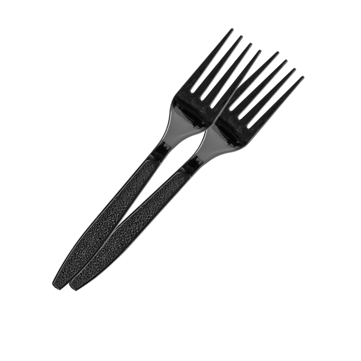 FALCON BLACK PLASTIC FORK 50PCS