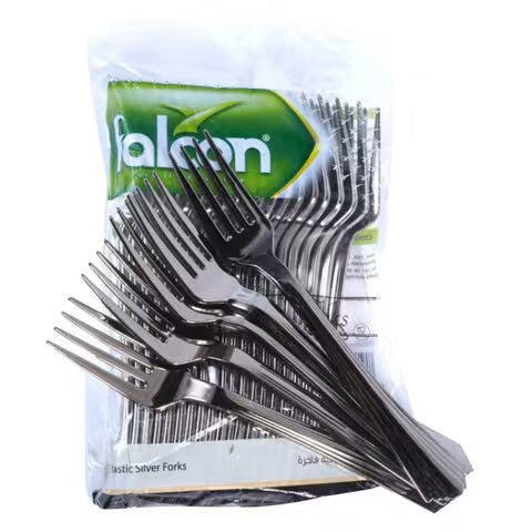 FALCON PLASTIC SILVER FORKS 25PCS