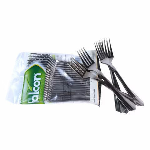 FALCON PLASTIC SILVER FORKS 25PCS