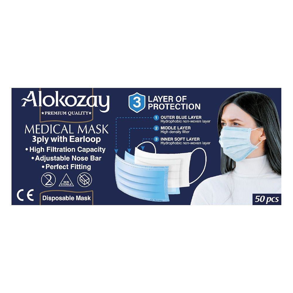ALOKOZAY FACE MASK BLUE 50PCS