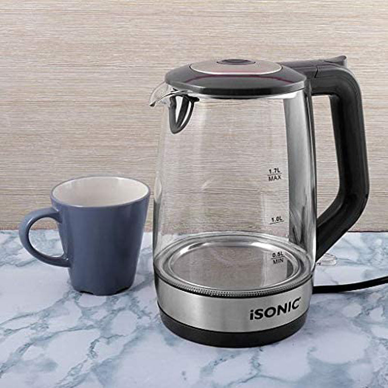ISONIC GLASS KETTLE 1.7LTR IK516