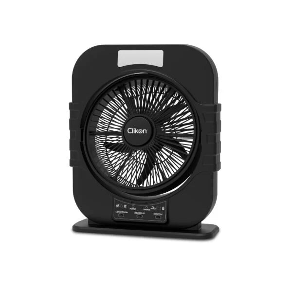 CLICK-ON RECHARGEABLE FAN 12INCH