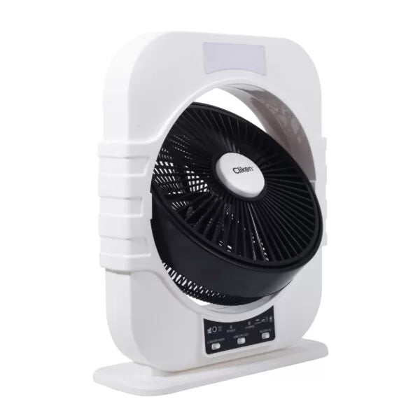 CLICK-ON RECHARGEABLE FAN 12INCH