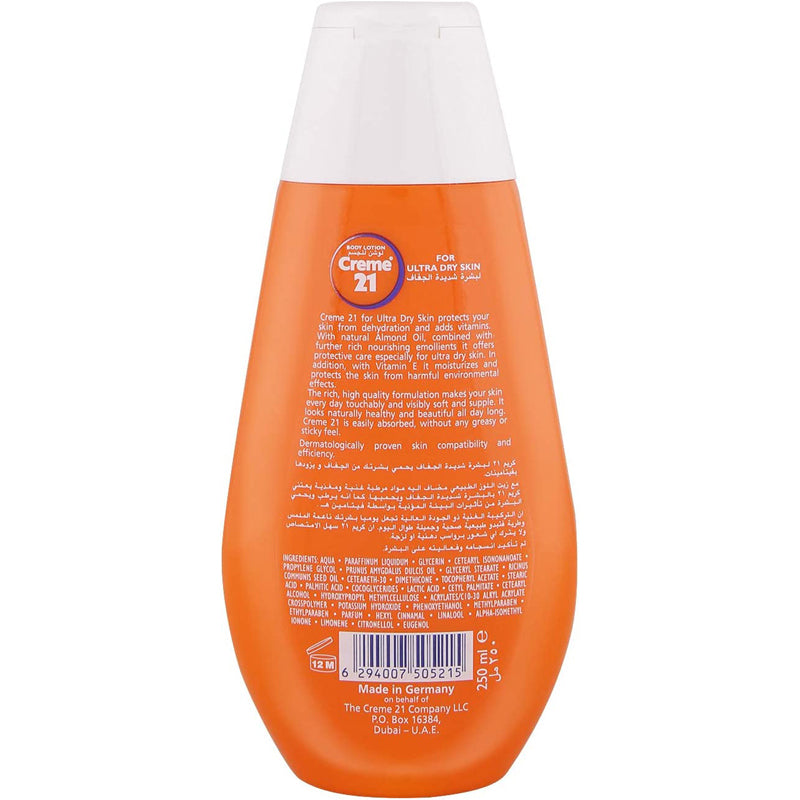 CREME 21 LOTION ULTRA DRY SKIN 250ML