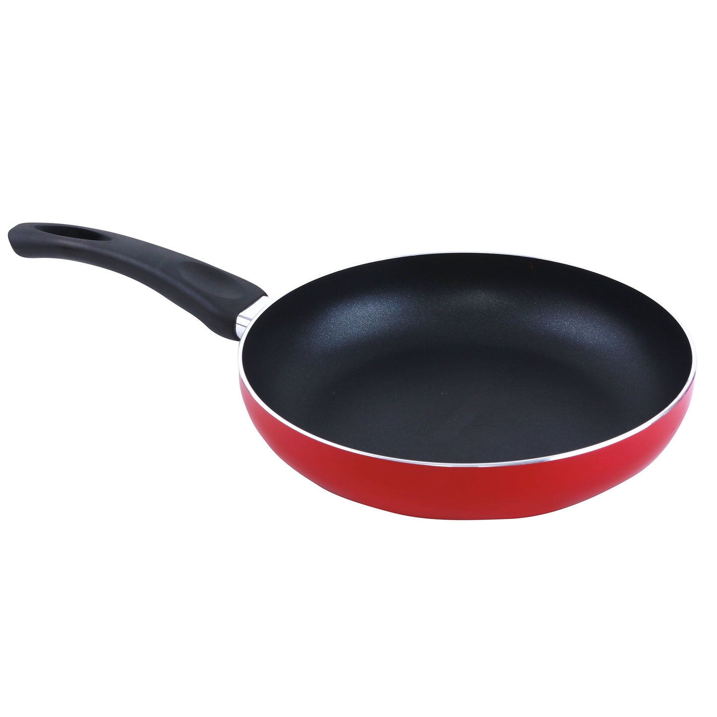 Royalford RF6082 8 Pcs Aluminum Non-Stick Cookware Set - Scratch Resistant, Tempered Glass Lids, 2.5MM Body Thickness, Bakelite Knobs, And CD Bottom