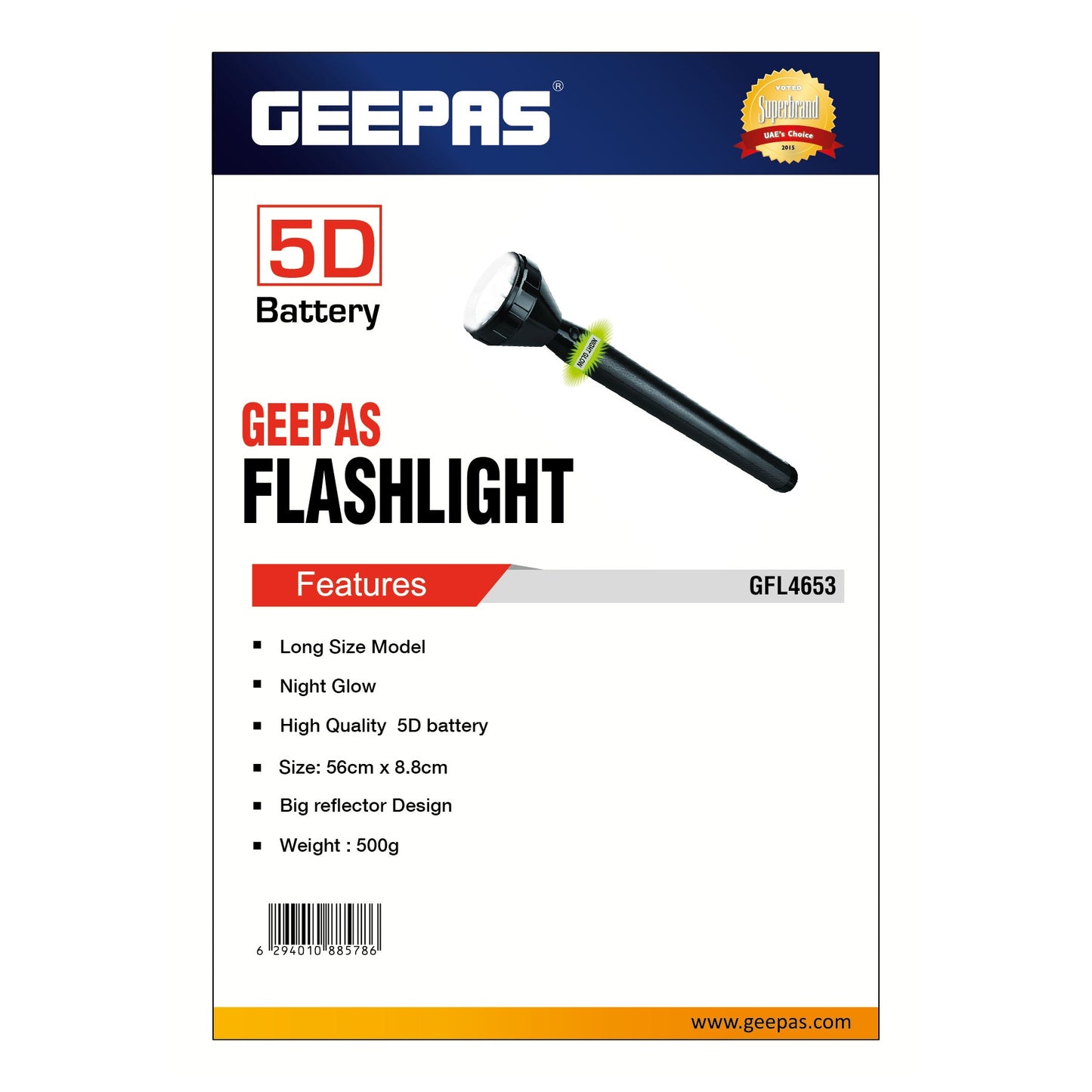 GEEPAS LED FLASHLIGHT