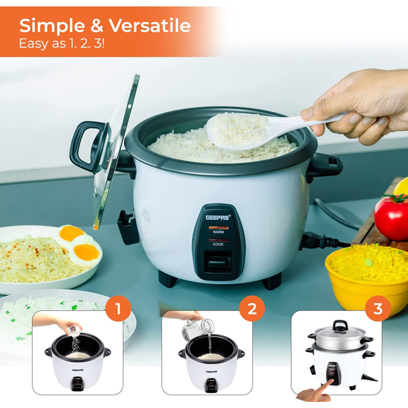 GEEPAS AUTOMATIC RICE COOKER 0.6LTR