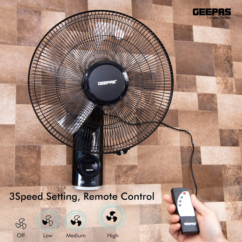 GEEPAS 16INCH WALL FAN