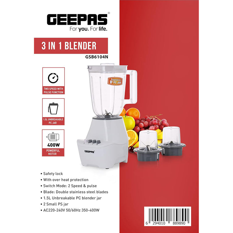 GEEPAS 3IN1 BLENDER