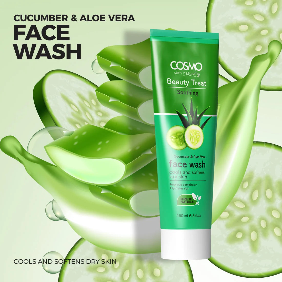 COSMO FACEWASH SOOTHING 150ML